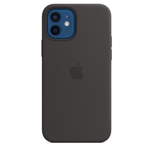 Ochranný silikonový kryt na mobilní telefon iPhone 12/12 Pro, černá