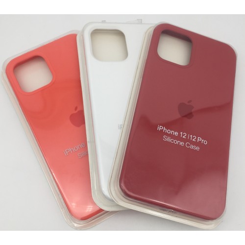 Ochranný silikonový kryt na mobilní telefon Apple iPhone 12/12 Pro, 3ks mix barev