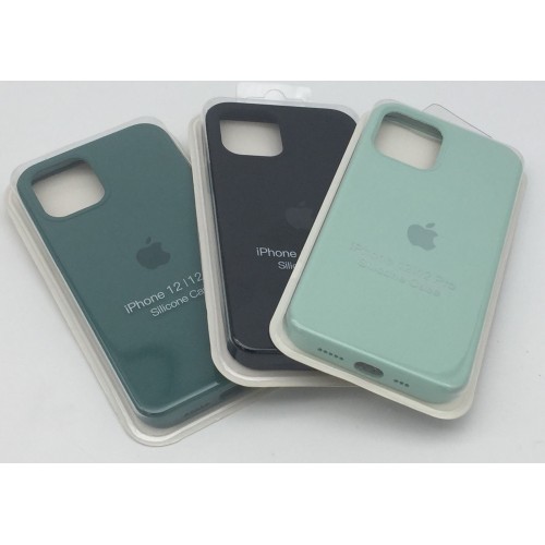 Ochranný silikonový kryt na mobilní telefon Apple iPhone 12/12 Pro, 3ks mix barev