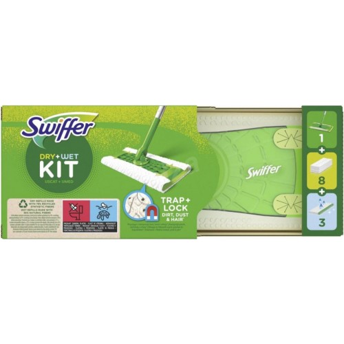 Úklidová sada Swiffer Sweeper mop + příslušenství, zelená