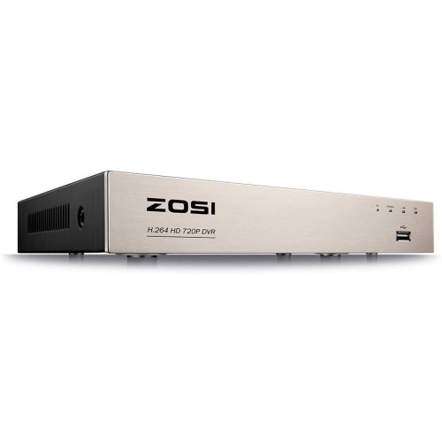 Síťový DVR videorekordér Zosi ZR08KN/00 H.264 (8kanálů), stříbrná