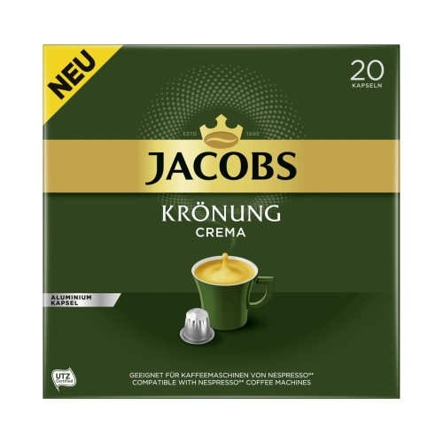 Kávové kapsle Jacobs Krönung crema, 20 kapslí