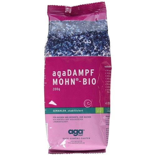Modrý mák agaSaat Dampfmohn - bio, 200 g