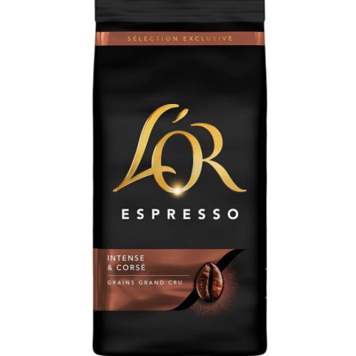 Zrnková káva L´Or Espresso, Intense a corsé, 500g