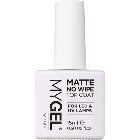 UV gelový vrchní lak na nehty Mylee No Wipe - Matte, 15ml