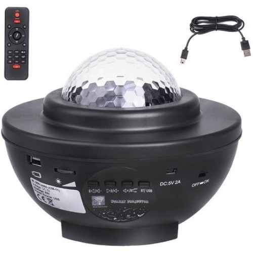 Noční LED projektor Iso 14850, YXS-02, černá