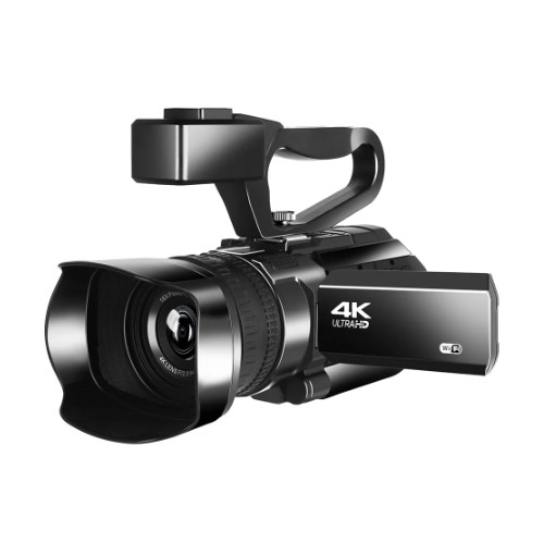 Digitální kamera Elrvike, 4K Ultra HD, 48MP, černá
