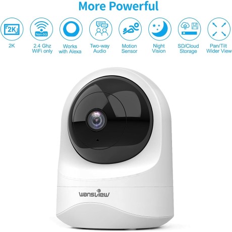 Bezpečnostní WiFi vnitřní kamera Wansview Q6, 1080P