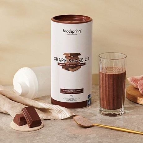 Čokoládový shake Foodspring, Shape Shake 2.0, 900g
