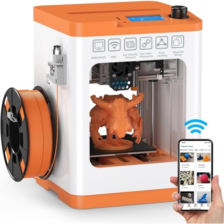 Mini 3D tiskárna Weedo Tina 2S, oranžová