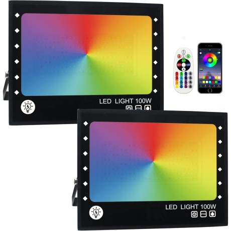 RGB LED reflektory Ouside CHX-FL-A-100W, IP66, 100 W, 2ks