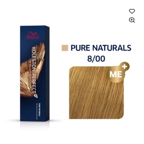 Barva na vlasy Wella Koleston Perfect me+, pure naturals, 8/00, 60 ml