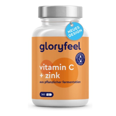 Doplněk stravy Gloryfeel Vitamin C + zink, 365 tablet