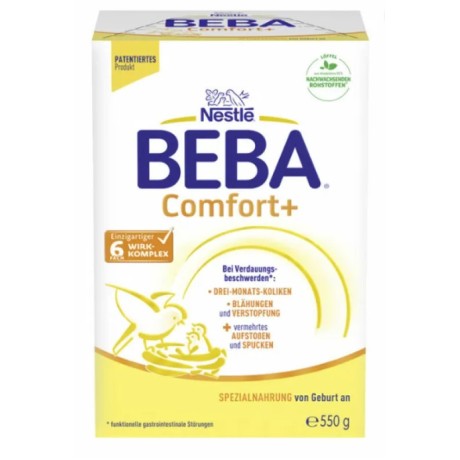 Počáteční kojenecké mléko Nestlé Beba Comfort+, od 0 měsíců, 550 g