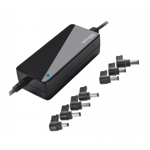 Univerzální napájecí adaptér pro notebooky Trust Primo laptop charger - 70W, černá