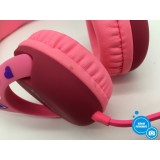 Dětská sluchátka EasySMX KM-666, růžová