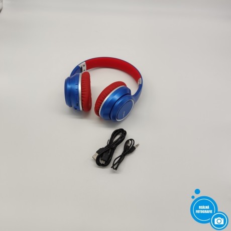 Bezdrátová sluchátka Srhythm NC15, červeno-modrá